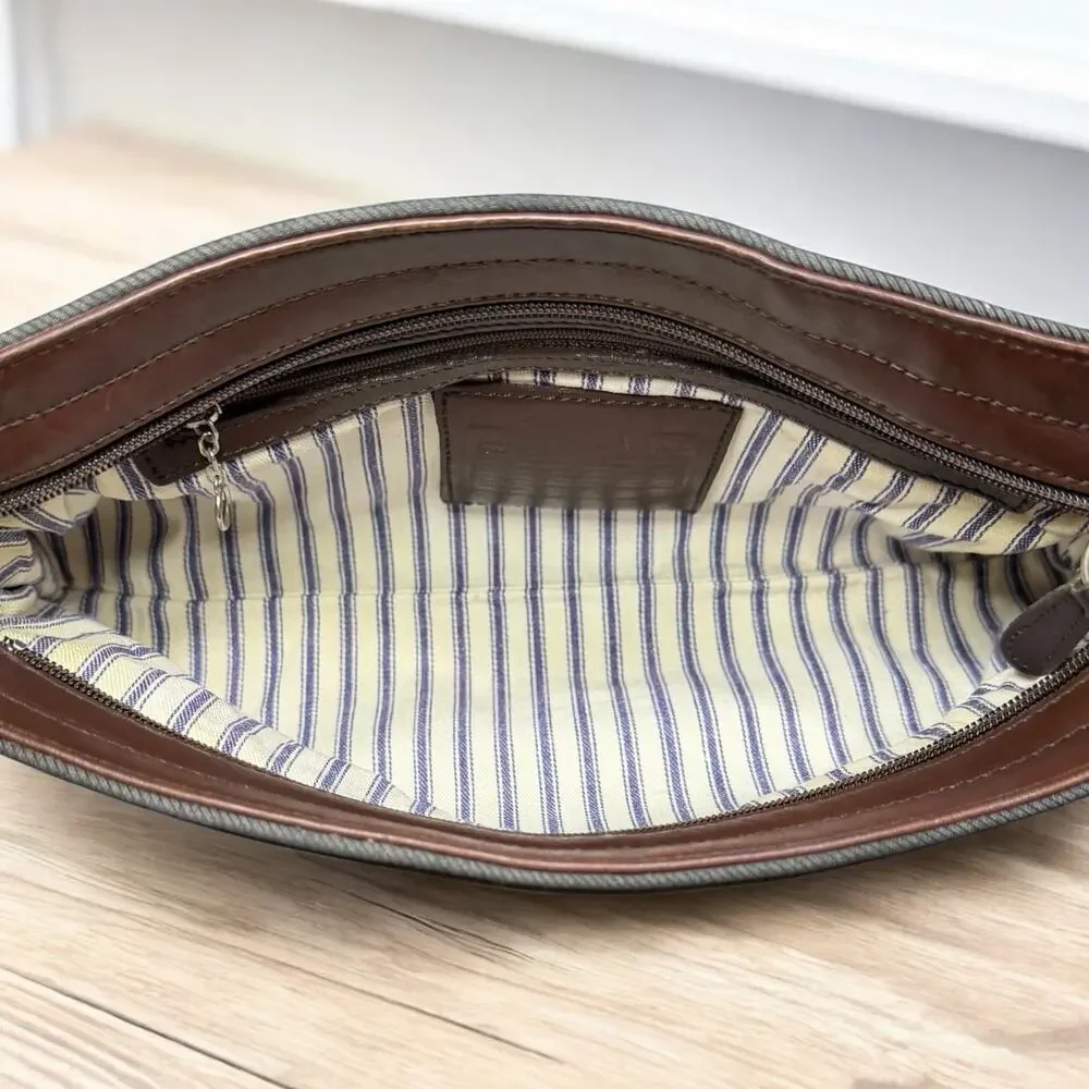 Vintage Coach 6136 Greenwich Small Canvas Shoulder Bag